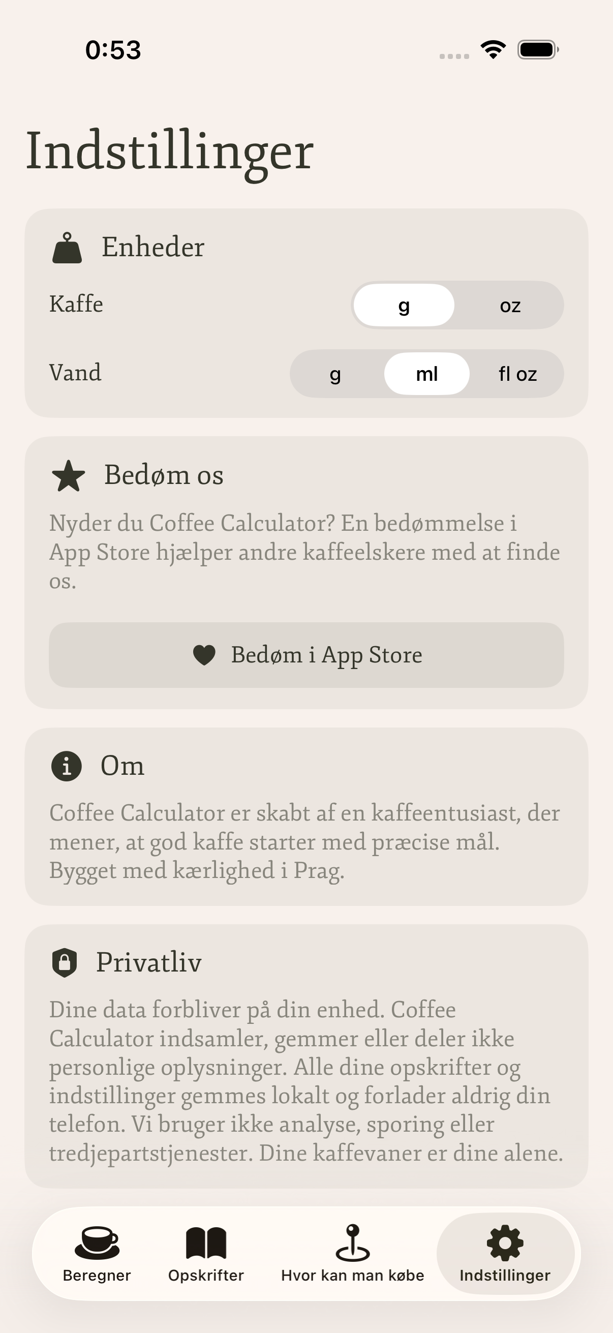 Coffee Calculator screenshot 3