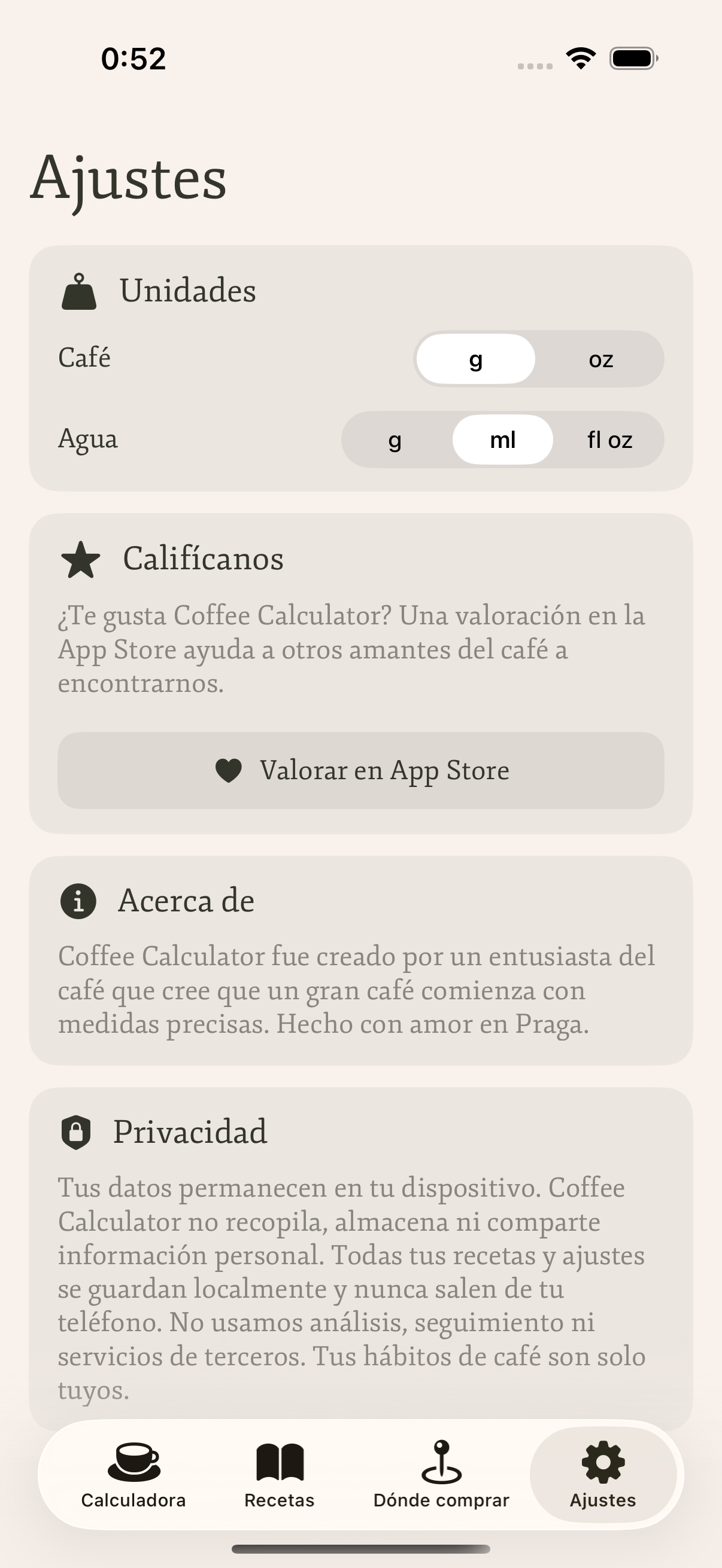 Coffee Calculator screenshot 3